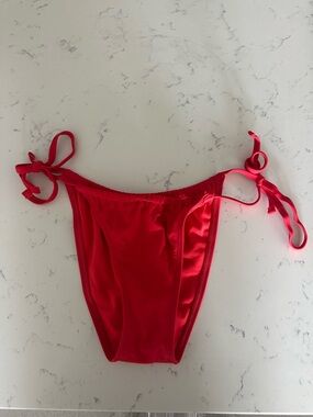 wild fable Red Tie-Side Bikini Bottom
